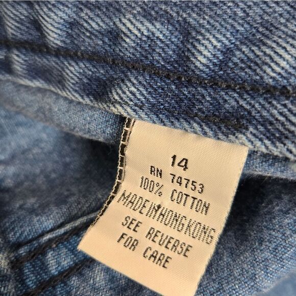 VINTAGE 90s medium wash tapered leg high rise‎ mom jeans 12/14 - Picture 4 of 8